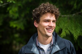 Simon Nessman at the Cedar Coast Field Station on Vargas Island in 2018.