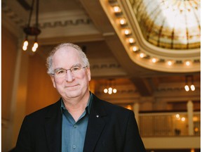 Brewster Kahle inside The Permanent building at 330 West Pender in Vancouver. The 1907 structure is now the home of the Internet Archive Canada. Amber Hughes photo, courtesy the Internet Archive.