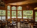 The dining room at Haida House in Tllaal on Graham Island.