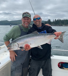 Wade Dayley of Bear Cove Cottages offers guide fishing in the waters off Port Hardy.