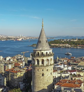 The iconic Galata Tower has graced the city since 1348.