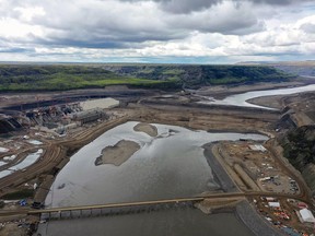 B.C. Hydro Site-C dam construction.