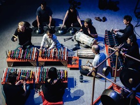 0630 jazz fest Gamelan Bike Bike is a Vancouver-based community group playing Indonesian classical percussion music on instruments sometimes made with recycled bicycle parts and other found/repurposed items. Story by Stuart Derdeyn