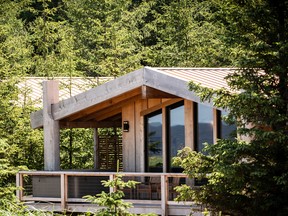 The cabins at Haida House.