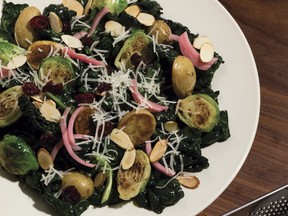 Warm kale salad.