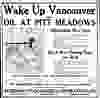 The first ad for stock in Pitt Meadows Oil Wells in the June 8, 1914 Vancouver Sun.