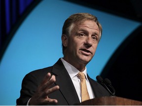 Bill Haslam, governor of Tennessee, speaks during the Center for Automotive Research (CAR) Management Briefing seminar in Traverse City, Michigan, U.S., on Thursday, Aug. 9, 2012.