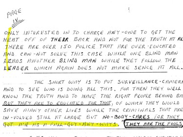 UNDATED - Robert 'Willie' Pickton evidence : Pickton letter written to a California man who corresponds with serial killers.