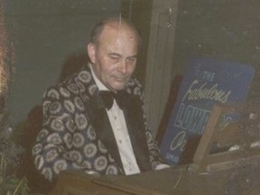 Alan Vanstone, Rob Vanstone's dad, is shown playing the organ at the Buffalo Days (now Queen City Ex) fashion show 40-some years ago.
