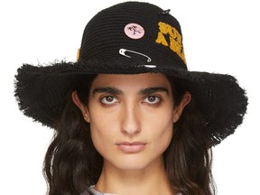 Palm Angels? Sun of a Beach? raffia hat, $480 at SSENSE, ssense.com.