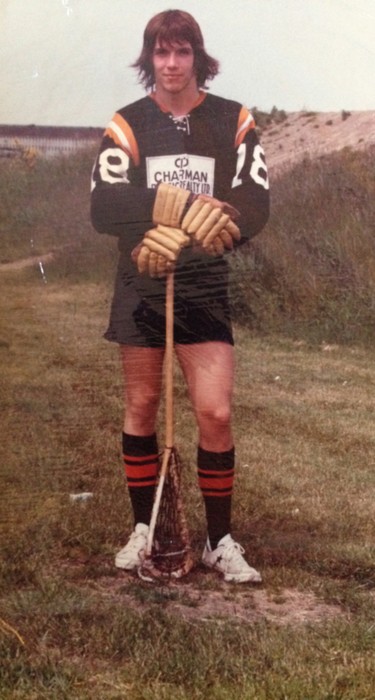B.C. NDP leader John Horgan as a young lacrosse player.