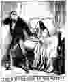 Illustration on the Mordaunt divorce case from the Feb. 26, 1870 Illustrated Police News in London, England showing Charles Mordaunt’s reaction to his wife’s confession she had several lovers while he was away.