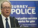 Surrey Mayor Doug McCallum says it is far too late to back out of setting up a municipal police force.
