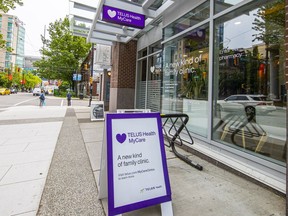 Telus Health Clinic, 238 Robson St, Vancouver. Critics are concerned that Telus Health's LifePlus program, which requires patients to pay thousands of dollars a year — and in some cases is the only way to keep their family doctor — is creating a two-tier medical system.