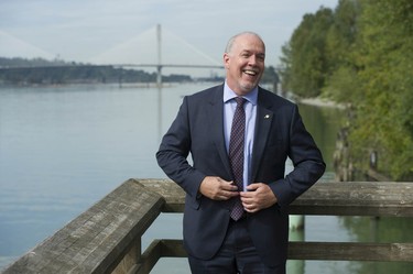 B.C. Premier John Horgan announced at a press conference Friday, August 25, 2017 that tolls on the Port Mann and Golden Ears bridges would be cancelled September 1.