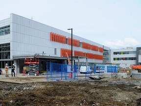 Construction work at Kitsilano High School in Vancouver in 2018. The Vancouver school board said it has not received provincial construction money since 2019-2020.