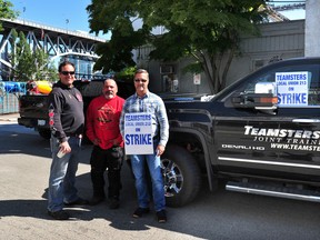 Teamsters on strike at Granville Island's Ocean Concrete. The strike by concrete truck drivers at Rempel Bros. Concrete operations started on May 20.