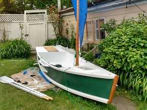 Duncan McDonald started working on his sail boat last spring.