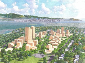 Rendering of the Jericho land document. Rendering credit: Hariri Pontarini Architects with Urban Strategies Inc.