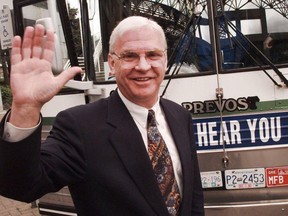 Jack Weisgerber campaigning for the Reform party in 1996.