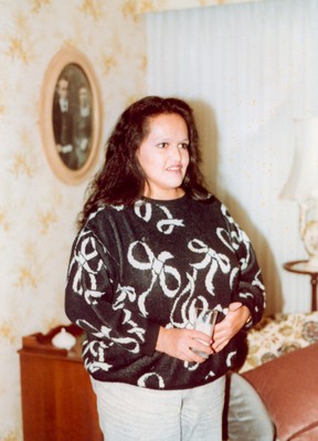 Dawn Crey as a teenager, after sobering up and giving birth to her son, in the mid-1970s.