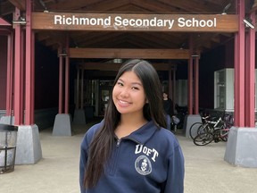 Sofia Santa Ana, Grade 22 graduate of Richmond High School.