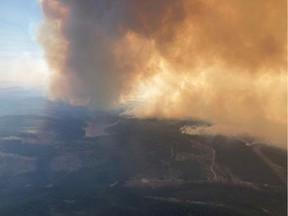 The Jimmy Lake area of ​​the White Rock Creek Fire in 2021.