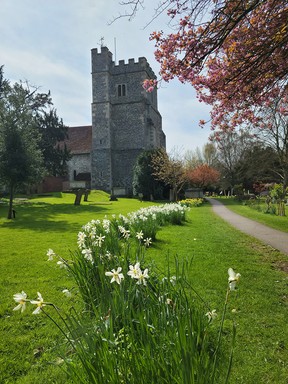 Holy Trinity Church is located in Cookham, one of the many picturesque towns along the Thames.