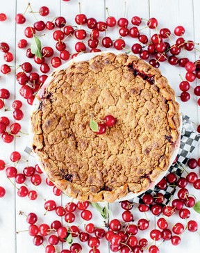 Sour cherries are popular as they pack a punch with a little sweetness and lots of tartness.