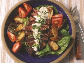 Pair this classic steak salad recipe with a Penfolds Koonunga Hill Shiraz/Cabernet.