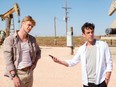 From left, Boyd Holbrook and B.J. Novak in Vengeance.