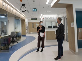The expansion of Eagle Ridge Hospital's emergency department, pictured, was finished last year, and the renovated original space was completed in July 2022.