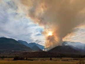 The Nohomin Creek wildfire outside Lytton on July 21, 2022.