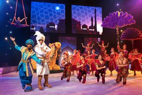 Disney on Ice tours destinations like the world of Aladdin, Genie and Jasmine in shows at Pacific Coliseum this November.