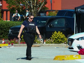 RCMP in Langley following reports of shootings.