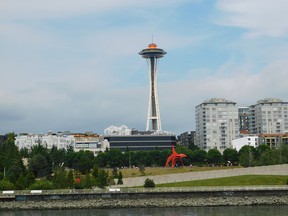 Opened in 2007, Olympic Sculpture Park is a free-admission attraction with a diverse selection of artwork, including the red Eagle. CREDIT: Andrew McCredie