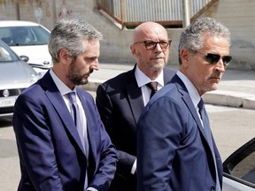 Oscar-winning screenwriter Paul Haggis arrives for a hearing to be questioned by a judge after he was placed under house arrest on charges of sexual assault and aggravated personal injury in Brindisi, Italy June 22, 2022.