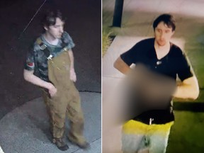 The Integrated Homicide Investigation Team released surveillance images of multiple shooting suspect Jordan Goggin and his white Mazda in an effort to find more witnesses to the fatal shooting spree in Langley in the early-morning hours of July 25, 2022.
