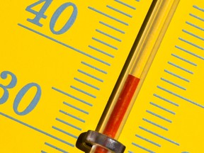 A picture taken on June 27, 2019 shows a thermometer indicating 40 degrees Celsius in Rennes, western France during a heat wave. - Europeans braced on June 27, 2019 for the expected peak of a sweltering heatwave that has sent temperatures soaring above 40 degrees Celsius, with schools in France closing and wildfires in Spain spinning out of control.