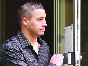 A 2008 file photo of Jonathan Bacon at the Abbotsford BC courthouse