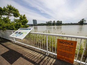 File photo of the Fraser River in New Westminster.