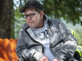 Trevor Newton outside the Fraser Canyon Hospital.