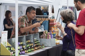 Thousands of people turned out for the Khatsahlano Street Party on West 4th Ave. in Vancouver on Saturday.  Spanning 10 blocks along West 4th Ave., the event is Vancouver's largest free music and arts festival and incorporates area businesses.