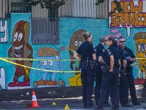 Scene of a police shooting in the DTES between 8 to 8:30 AM on Saturday morning.