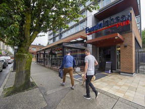 Fountainhead Pub in der Davie Street in Vancouver, BC, 4. Juli 2022.