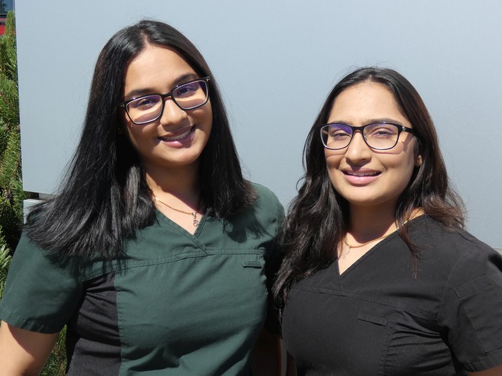  Aashna Thapar, left, her sister, Alisha, are both nursing students in Prince George.