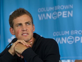 Vasek Pospisil, shown at at the 2019 Odlum Brown VanOpen, is one of the headliners at the tournament again this year.