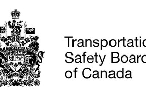 The Transportation Safety Board logo is seen in this undated handout photo. The TSB says it has sent a team of investigators to the scene of a float plane crash in the South Chilcotin mountains north of Gold Bridge, B.C.