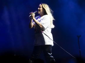 Singer Alanis Morissette in concert at the Bell Centre in Montreal on Tuesday, July 12, 2022.