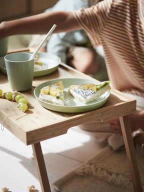 Kalas summer tableware by Ikea features cheerful, summery hues.